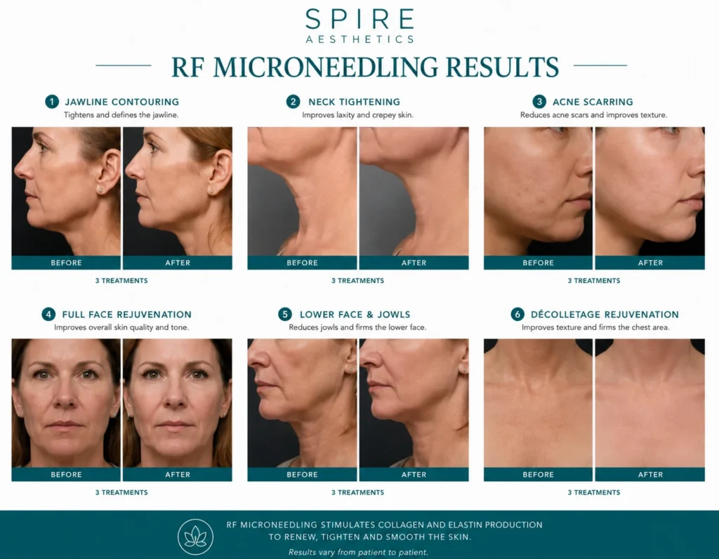 RF Microneedling Skin tightening Rowley Regis results