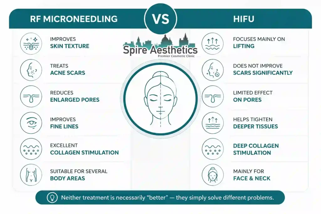 RF Microneedling vs HIFU: Which Treatment Gives Better Results Rowley Regis?